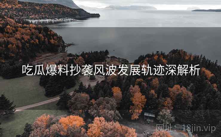 吃瓜爆料抄袭风波发展轨迹深解析