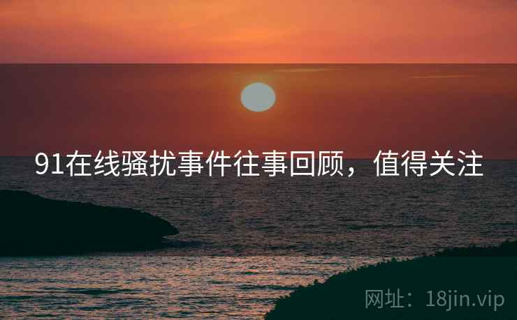 91在线骚扰事件往事回顾，值得关注